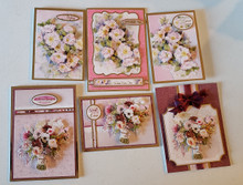 Live Stream Work Along Class Kit --Flourishing Florals Pink and Rosy Card Kit -- Makes 6 Cards