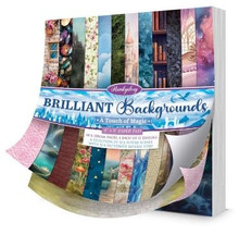 Hunkydory Crafts Brilliant Backgrounds 8"x8" Paper Pad- A Touch of Magic
