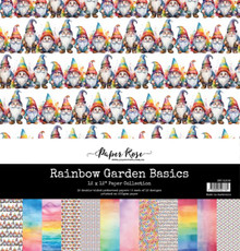 Paper Rose- 12x12" Paper Collection - Rainbow Garden Basics