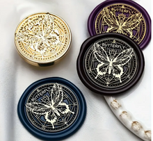Sealing Wax Seal Stamp - Brass Butterfly Compass