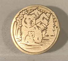 Sealing Wax Seal Stamp -Brass Bear and Cub