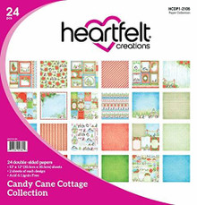 HEARTFELT CREATIONS HCDP1-2105 Heartfelt Paper COLL, Candy Cane Cottage