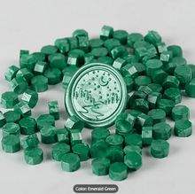 Sealing Wax Metallic Emerald Green Octagon Shape 100pcs/jar