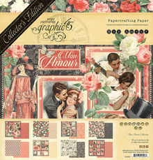 Graphic 45 12X12 Collector's Edition Papercrafting Paper- Mon Amour