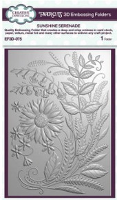 Creative Expressions-3D Embossing Folder, 5x7 inches- Sunshine Serenade