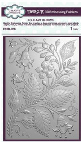 Creative Expressions-3D Embossing Folder, 5x7 inches- Folk Art Blooms