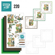 Find It Trading Stitch and Do 220 - Yvonne Creations- Garden Gnomes- Embroidery on Paper kit
