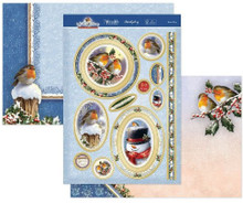 Hunkydory Crafts Winter Robins Luxury Topper Set- Snow Day