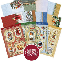 Hunkydory Crafts Winter Robins Luxury Topper Collection WINROB101