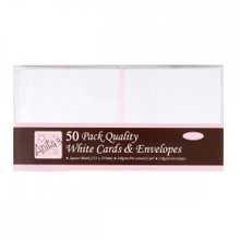 Anita's Square Cards/Envelopes 5'X5' 50/Pkg-White Heavy 240gsm