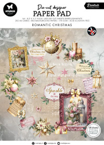 Studio Light- Romantic Christmas- A4 Paper Pad- Die-cut Paper Papers