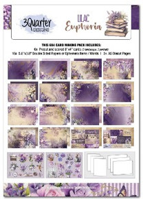 3Quarter Designs- Lilac Euphoria- 6x4 Card Pack