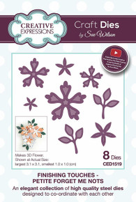 Sue Wilson Designs - Finishing Touches Collection - Petite Forget Me Nots (CED1519)