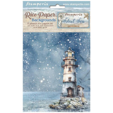 Stamperia- A6 Rice Paper Backgrounds- Silent Sea, 8 Designs/1 Each