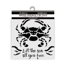 Stamperia Stencil 12x12CM- Crab