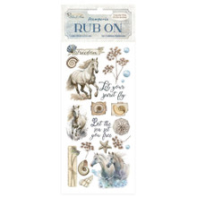Stamperia Rub-On Transfer Film - Silent Sea- Horses