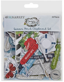 49 and Market- By Katie Pertiet- Summer Porch Chipboard Set