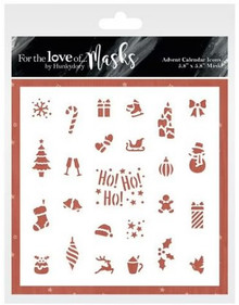 Hunkydory Crafts For the Love of Masks - Advent Calendar Icons 5.8"x5.8" - FTLM431