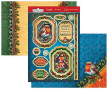 Hunkydory Crafts Christmas Style Luxury Topper Set- Little Robin Redbreast ELEG25-904