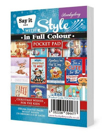 Hunkydory Crafts- Pocket Pad- Say It With Style- In Full Color POCKPAD151