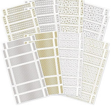 Hunkydory Crafts 350gsm Cards & Envelopes- Foiled Pattern Kinetic Cards- Festive Ink Me!