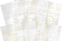 Hunkydory Crafts Luxury Festive Foiled Acetate- Card Wraps LFACW102
