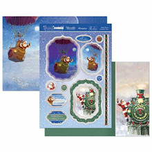 Hunkydory Snow is Falling- Santa Claus is Coming to Town 3-pc Topper Collection