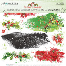 49 and Market- Christmas Spectacular 2023- 12x12 Color Wash Rub-on Transfer