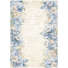 Stamperia A4 Decoupage Rice Paper - Timeless- Flower Borders
