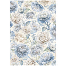 Stamperia A4 Decoupage Rice Paper - Timeless- Big Roses