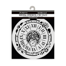 Stamperia Stencil 12x12CM- House of Roses- Clock