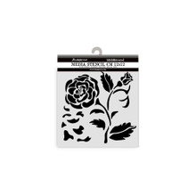 Stamperia Stencil 12x12CM- House of Roses- Big Rose