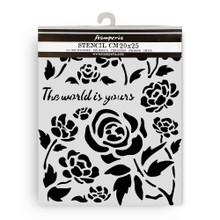 Stamperia Stencil 20X25CM- Timeless- Roses