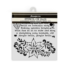 Stamperia Stencil 18X18CM- Nutcracker- Poinsettia