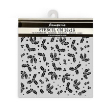 Stamperia Stencil 18X18CM- Classic Christmas- Gooseberry
