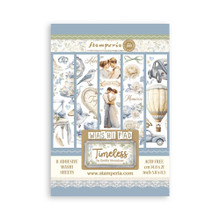 Stamperia Washi Pad - 8- A5 Adhesive Sheets- Timeless