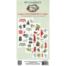 49 and Market- Evergreen Season- Essentials Rub-on Transfers