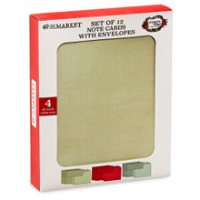 49 and Market- Evergreen Season- Set of 12 Note Cards with Envelopes
