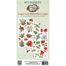 49 and Market- Evergreen Season- Botanical Rub-on Transfers