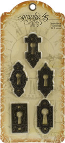 Graphic 45 Staples- Antique Brass Ornate Metal Key Holes