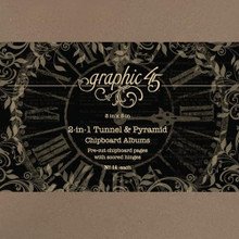 Graphic 45 8x8 2-in-1 Tunnel & Pyramid Chipboard Albums