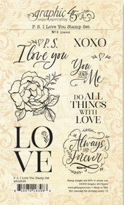 Graphic 45 P.S. I Love You Stamp Set (4x6)