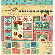 Graphic 45 Paper 8X8 Pad- Life's a Bowl of Cherries