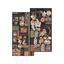 Graphic 45- Cardstock Sticker Set- Ghostly Greetings