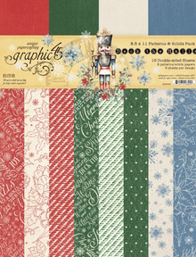 Graphic 45 8.5x11 Patterns & Solids Pack- Deck the Halls