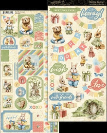 Graphic 45- Cardstock Sticker Set- Hip Hip Hooray!