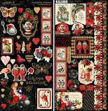 Graphic 45- Cardstock Sticker Set- Curiouser & Curiouser