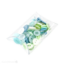 Crystal Clear Pillow Boxes- 2 x 3/4 x 3"- 5 pack
