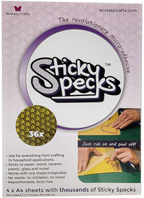 Ecstasy Crafts Sticky Specks 4pc A4 Sheets