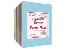 300 Assorted 4.5" x 6.5" Card Mats Super Value Pack Heavy Card Stock Acid Free ADP99991